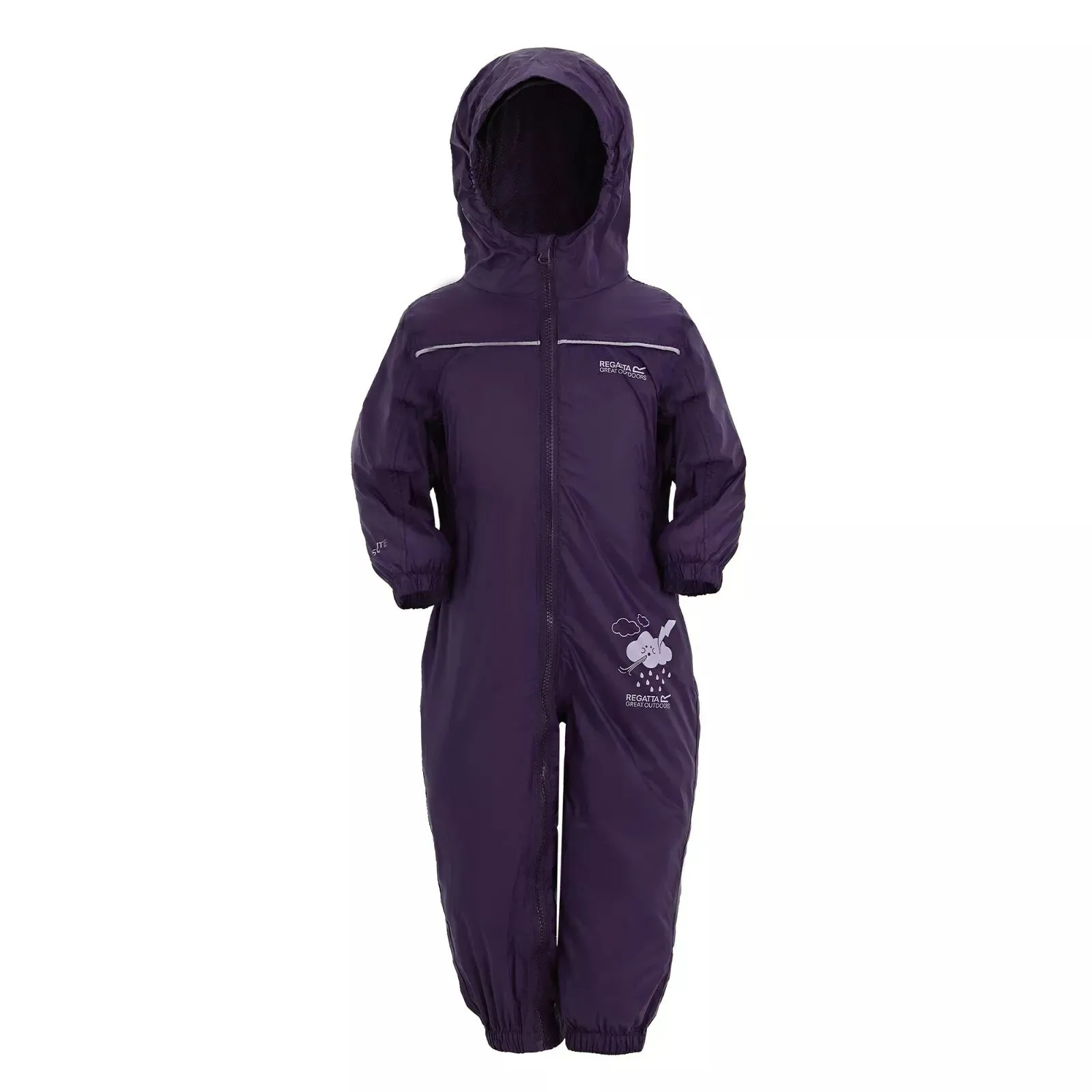 Regatta Kids Splosh Waterproof Padded All In One Rain Suit