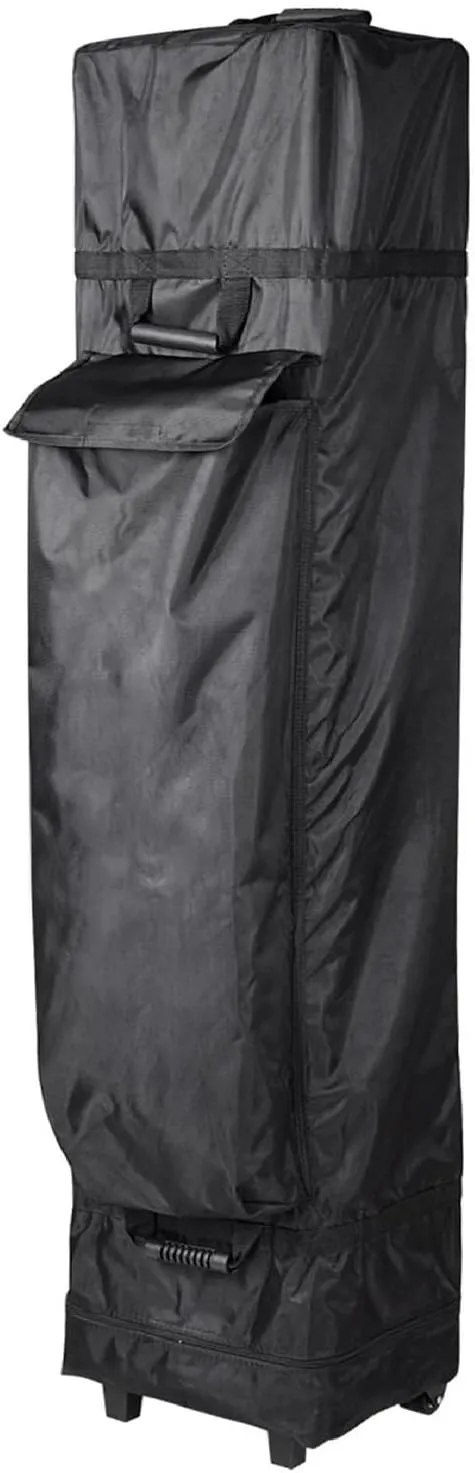 Replacement Wheeled Canopy Bag for 10x15 Canopy Instant Tent Universal Canopy Tent Roller Bag Black 1680D Oxford Fabric Outdoor Instant Canopy Storage Bag with Handles