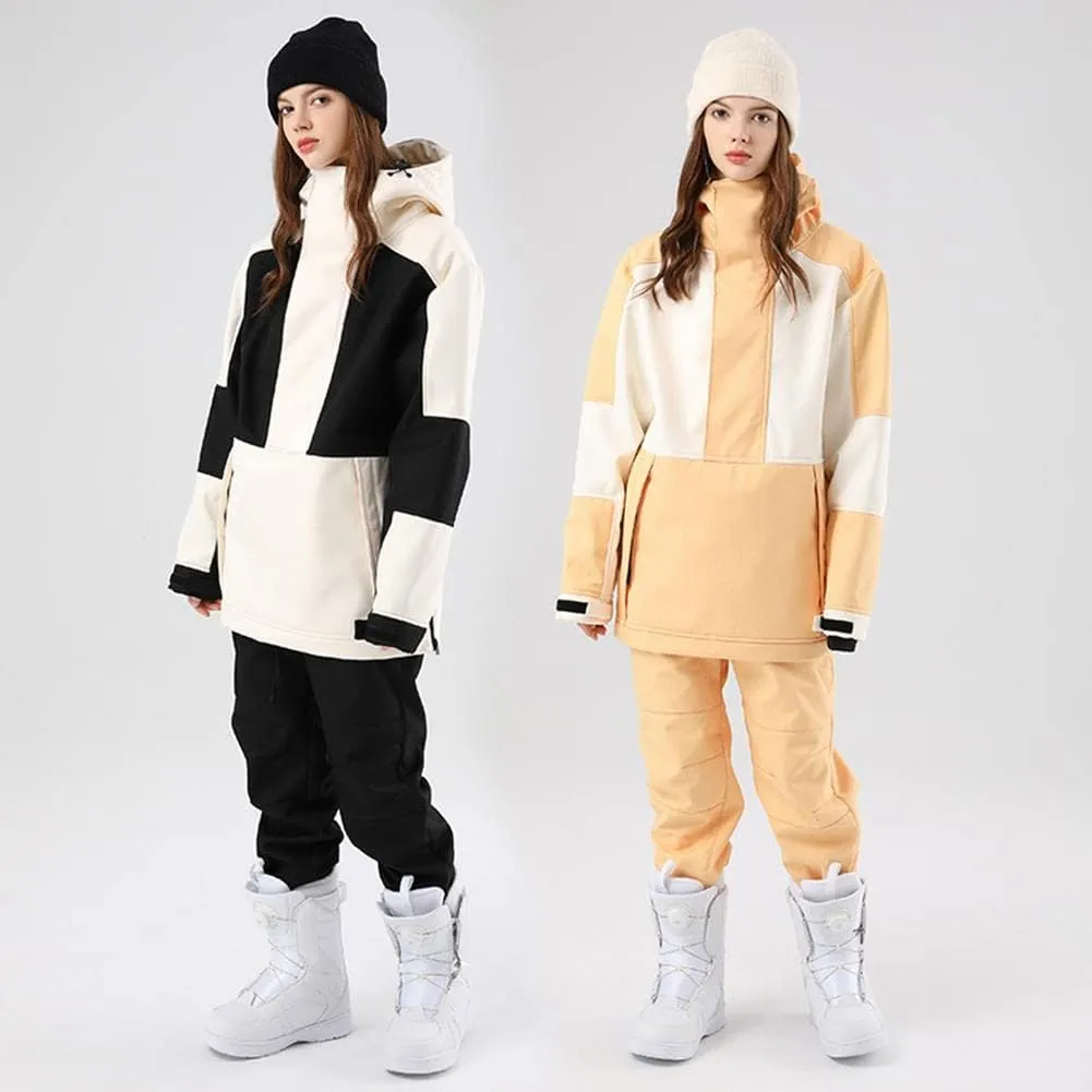 RIUIYELE Women's Ski Suit Outdoor Sports Snowboarding Jacket and Pants Waterproof Insulated Snow Suit