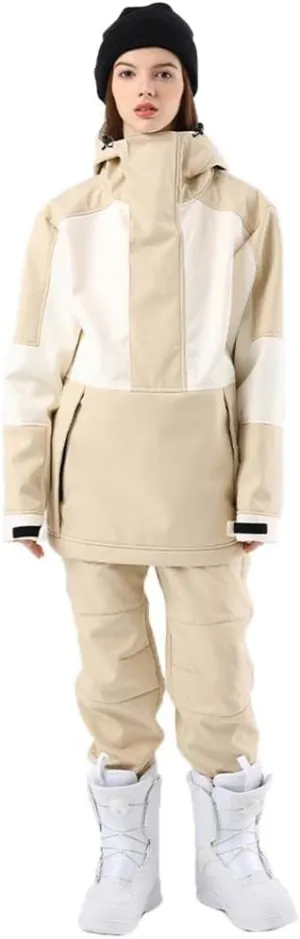 RIUIYELE Women's Ski Suit Outdoor Sports Snowboarding Jacket and Pants Waterproof Insulated Snow Suit