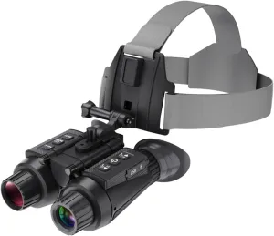 ROBBIN Night Vision Goggles with 32GB Memory Card for Adults Helmet, Military Tactical 4K Digital Infrared Binoculars for Hunting Wildlife Observation Surveillance, White
