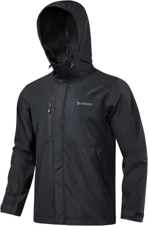 Rodeel Waterproof Fishing Rain Coat and Pant Suit for Men Outdoor Hiking (Rain Gear Jacket & Trouser Suit)