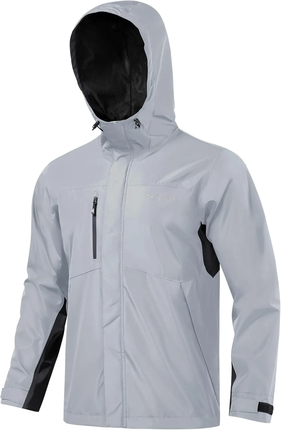 Rodeel Waterproof Fishing Rain Coat and Pant Suit for Men Outdoor Hiking (Rain Gear Jacket & Trouser Suit)