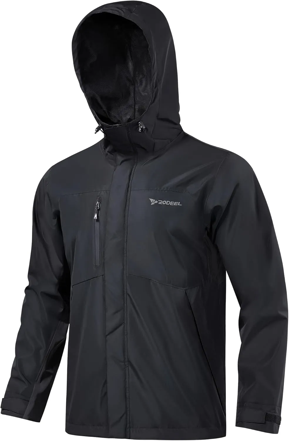 Rodeel Waterproof Fishing Rain Coat and Pant Suit for Men Outdoor Hiking (Rain Gear Jacket & Trouser Suit)