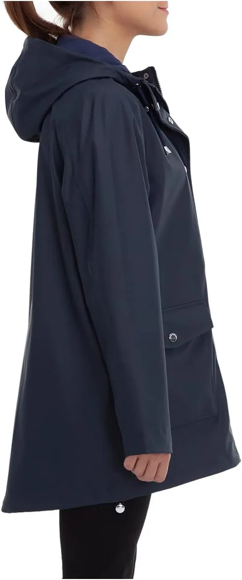 Rokka&Rolla Women's Waterproof Hooded Rain Jacket Outdoor Hiking Windbreaker Raincoat