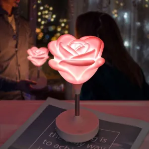Romantic Rose Night Light USB Rechargeable