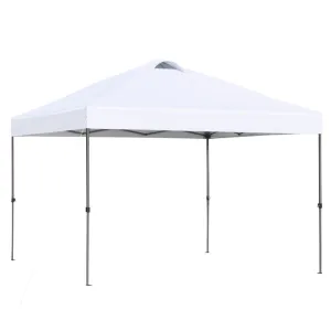 Rootz Garden Pavilion Folding Tent - Pop-Up Marquee - Outdoor Canopy - UV Protection - Easy Setup - Adjustable Height - 2.95m x 2.95m x 2.64m
