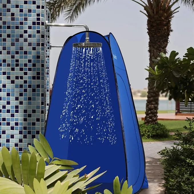 ROPODA Pop Up Tent 83inches x 48inches x 48inches, Upgrade Privacy Tent, Porta-Potty Tent Includes 1 Removable Bottom, 8 Stakes, 1 Removable Rain Cover, 1 Carrying Bag
