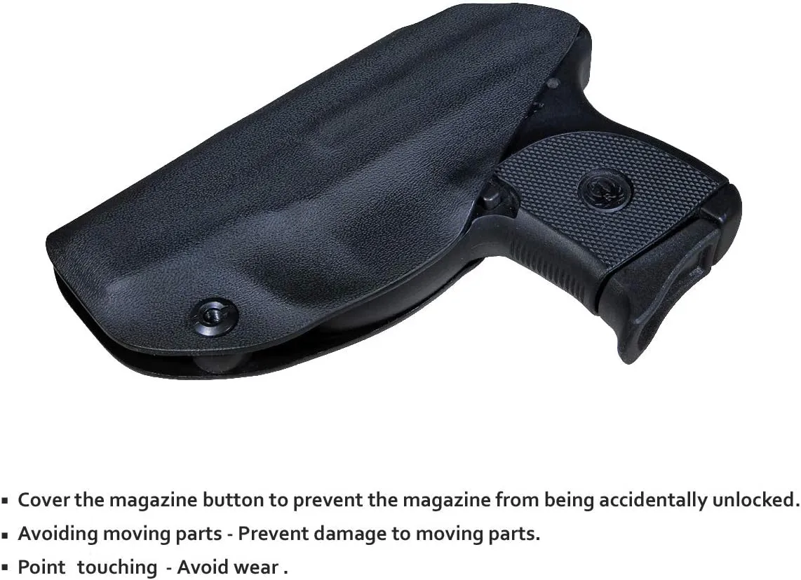 Ruger LCP 380 Holster IWB Kydex Holster Fit: Ruger LCP 380 Auto⎜Inside Waistband Carry - Adj. Cant Retention⎜Cover Mag-Button⎜No Wear⎜No Jitter (Incompatible with attachments Such as Light/Laser)