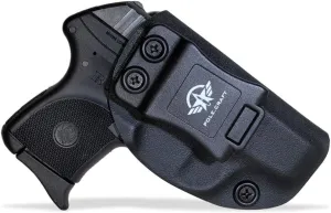 Ruger LCP 380 Holster IWB Kydex Holster Fit: Ruger LCP 380 Auto⎜Inside Waistband Carry - Adj. Cant Retention⎜Cover Mag-Button⎜No Wear⎜No Jitter (Incompatible with attachments Such as Light/Laser)