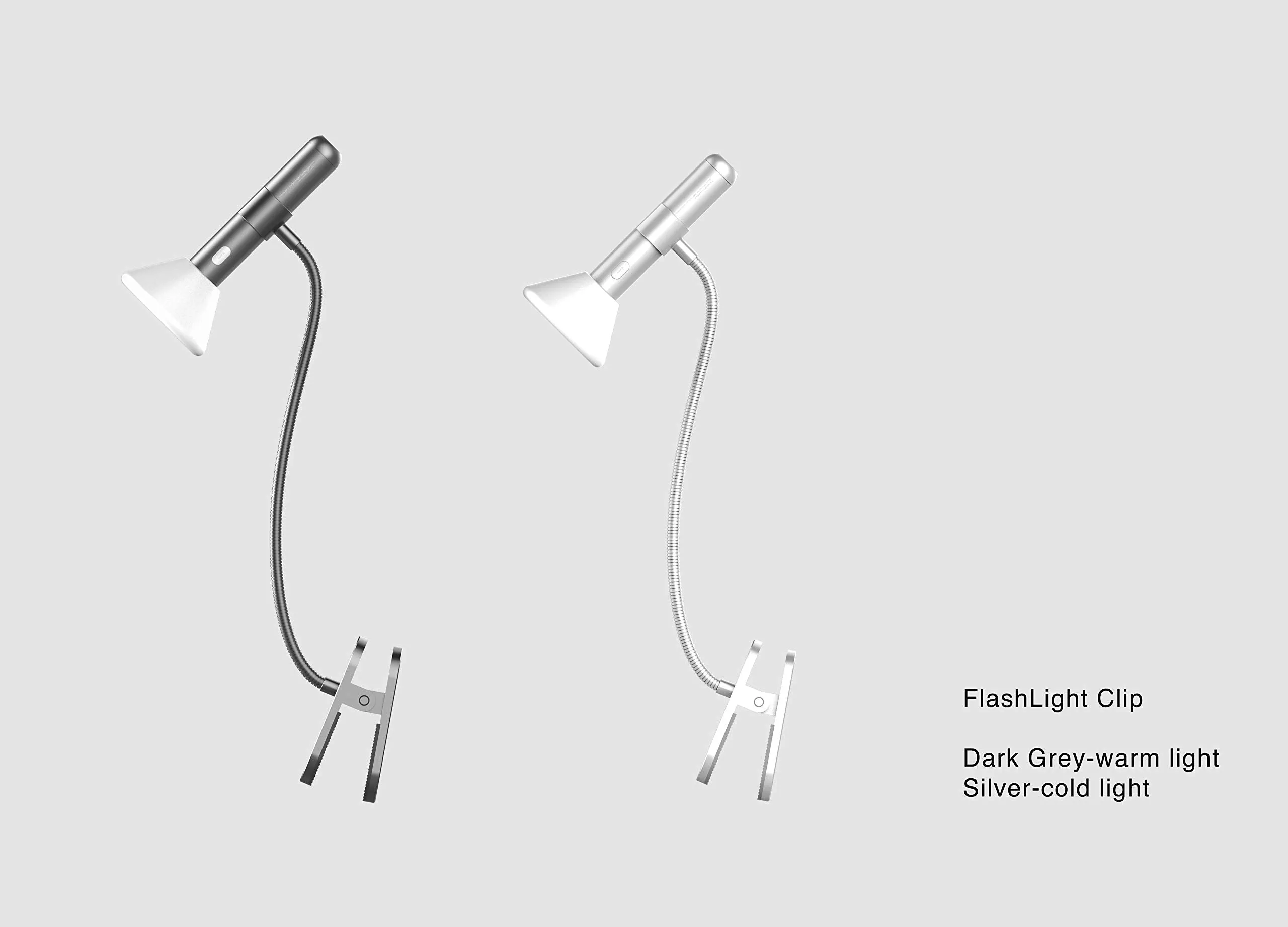 Rynx | Allocacoc Dimmable Led Clip-on Reading Lamp, Usb Rechargeable, Portable & Flexible Night Light