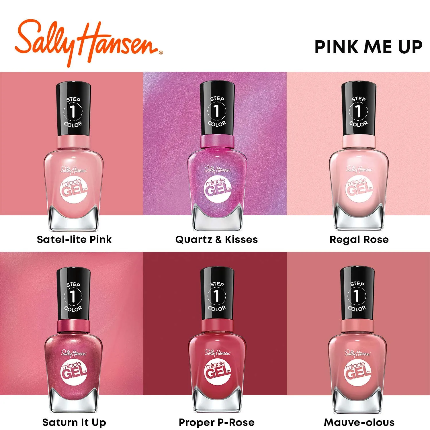 Sally Hansen Miracle Gel Nail Polish, Shade Birthday Suit #219 (Pack of 2)