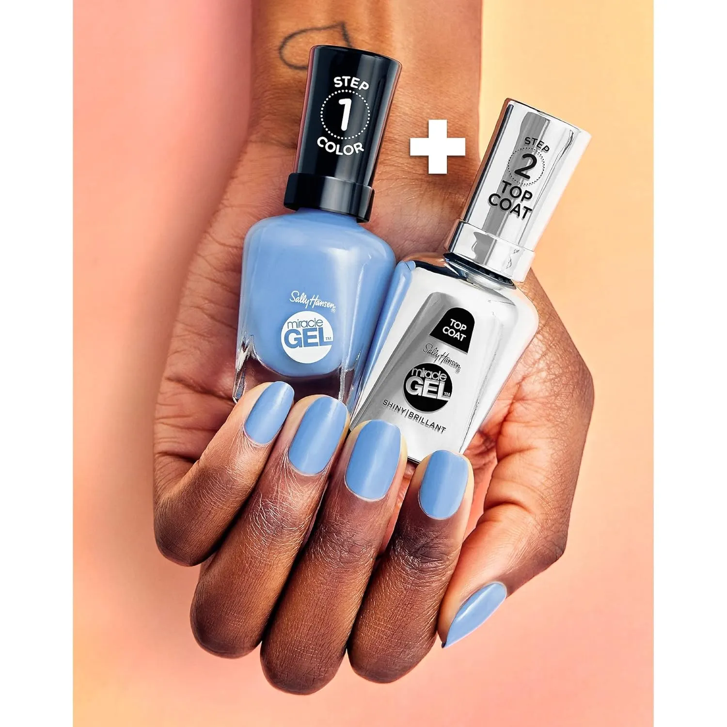 Sally Hansen Miracle Gel Nail Polish, Shade Birthday Suit #219 (Pack of 2)