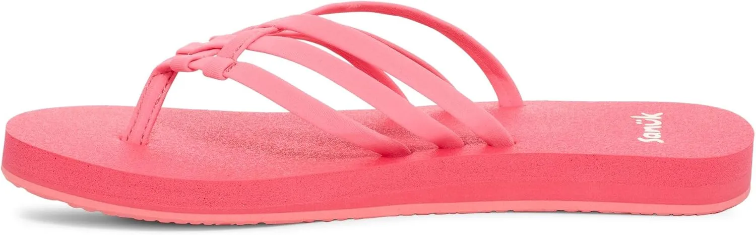 Sanuk Yoga Sandy II | Flip Flops for Women | Yoga Sandals For Women | Women's Beach Sandals | Memory Foam Footbed