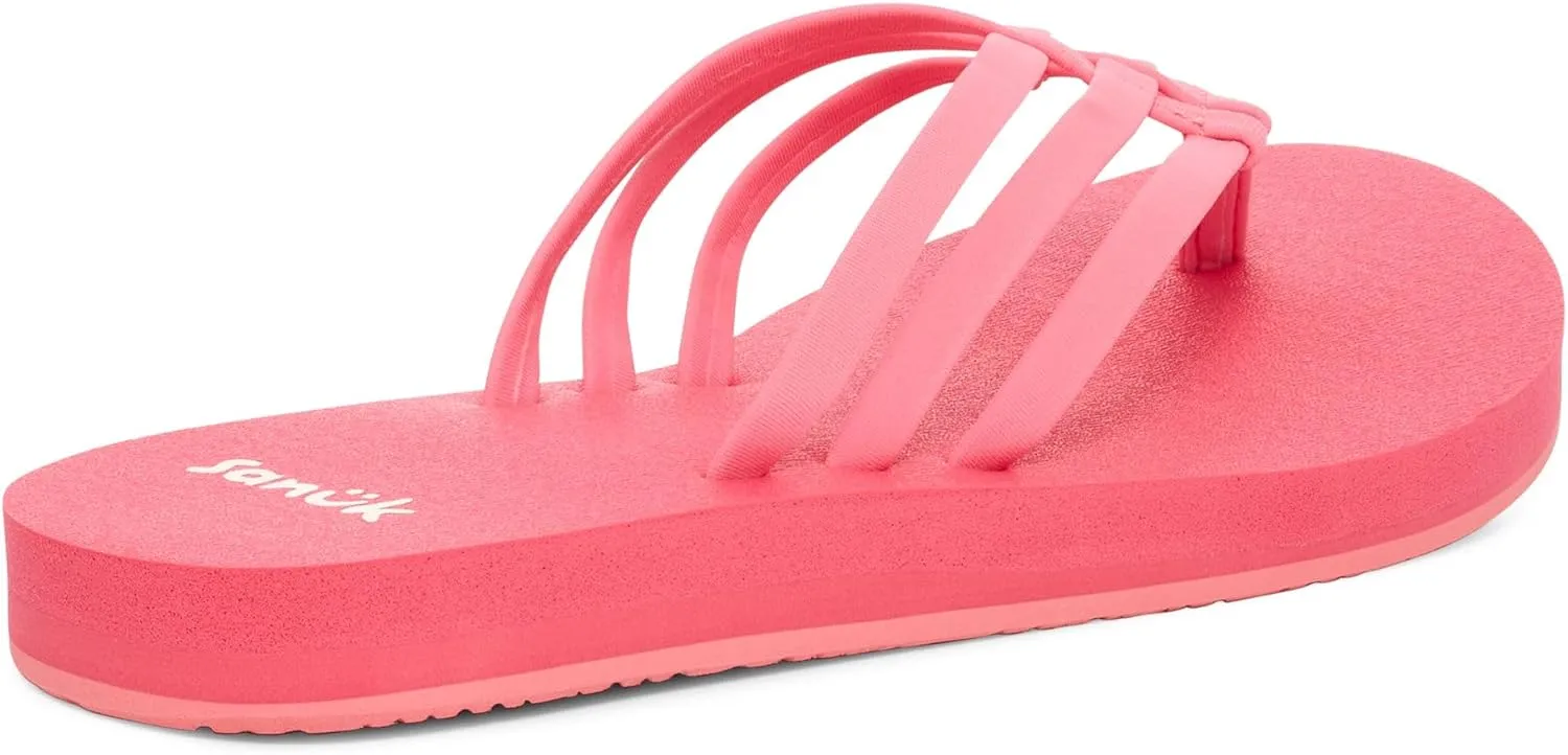 Sanuk Yoga Sandy II | Flip Flops for Women | Yoga Sandals For Women | Women's Beach Sandals | Memory Foam Footbed