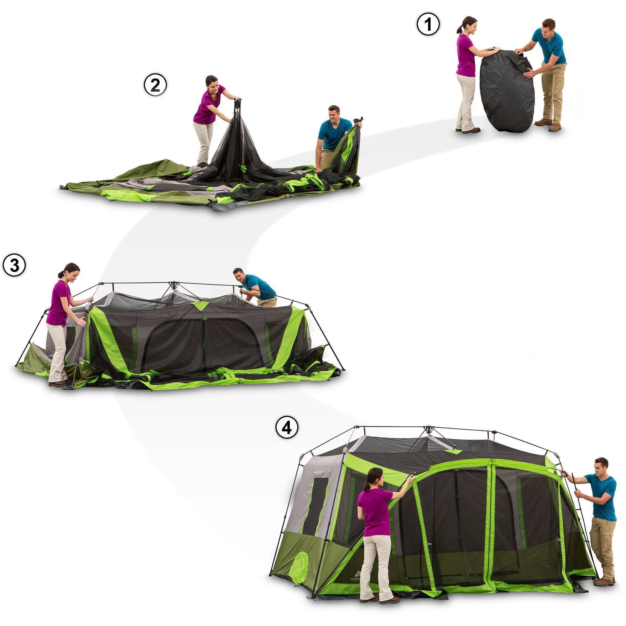 Screen 9 Bulk pricing Room Cabin with 2 Instant Room Person Tent Free returns