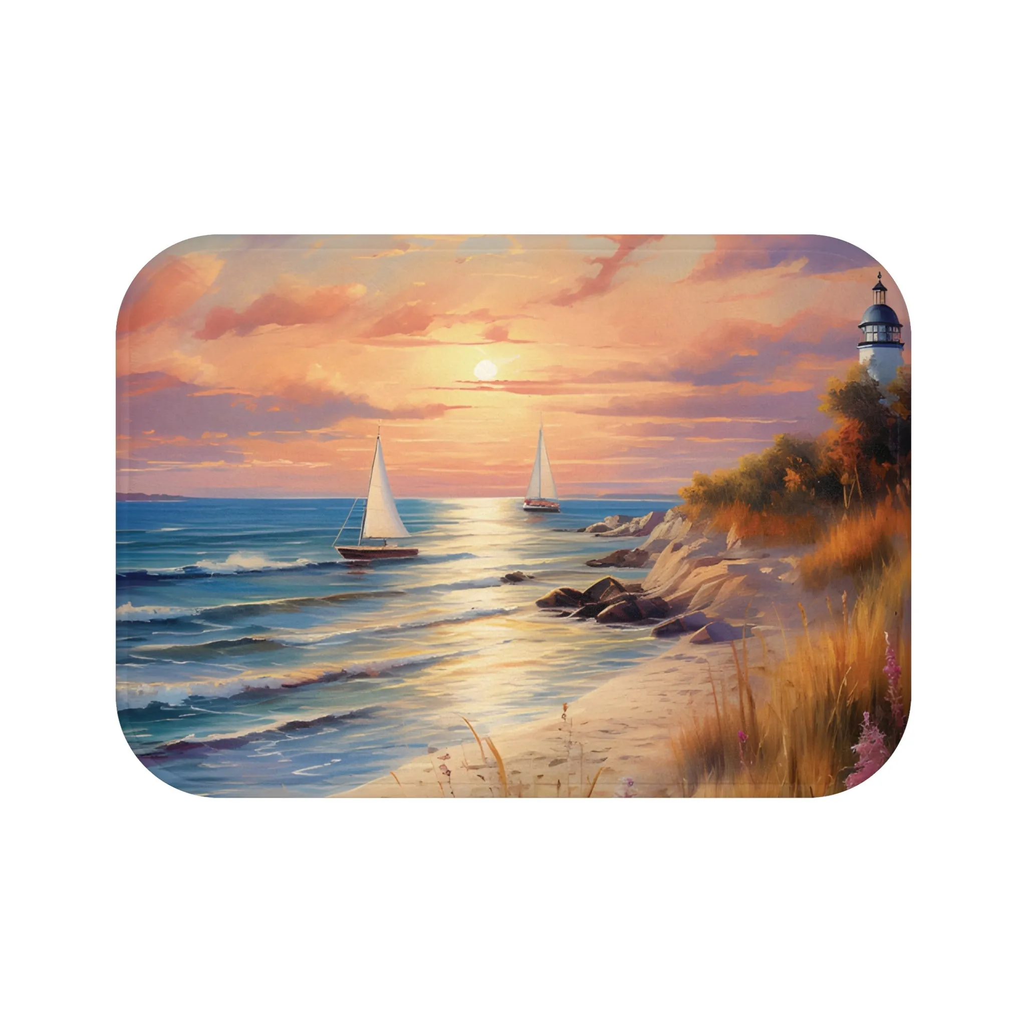 Seaside Retreat Memory Foam Bath Mat