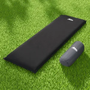 Self Inflating Camping Mattress, Single, Black