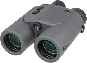 SIG SAUER Hunting Targeting Precise Versatile Anti-Reflection Illuminated Display Canyon 10x42mm Laser Rangefinding Binoculars, Gray
