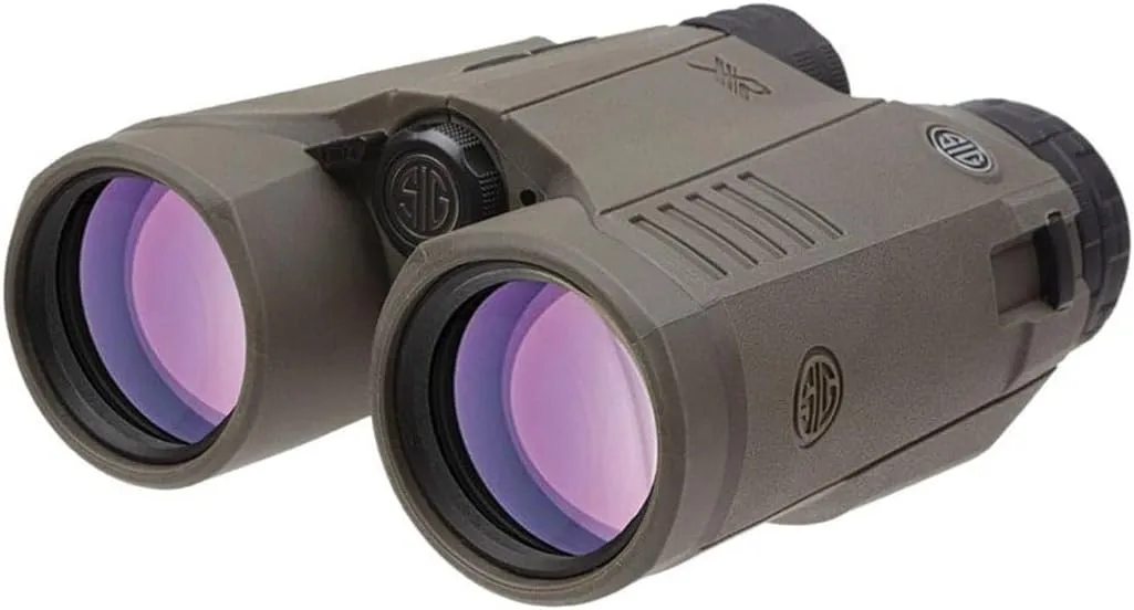 Sig Sauer KILO6K HD 10x42mm Durable Waterproof Rangefinder Binoculars with Anti-Reflection Coating, Circle Reticle, OD Green