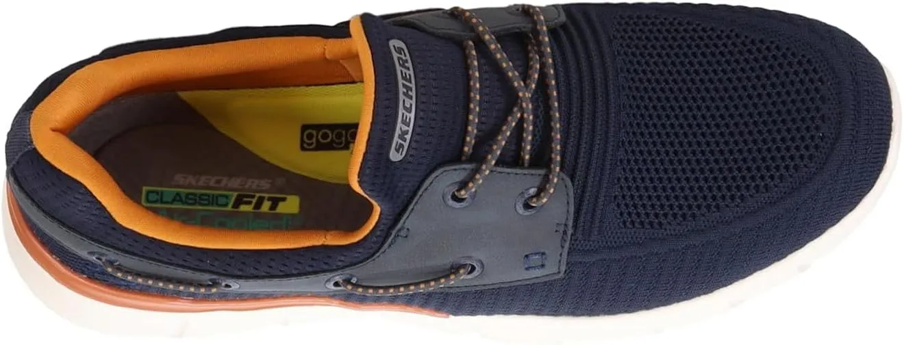 Skechers Men's Del Retto-Clean Slate Knitted Bungee Slip On