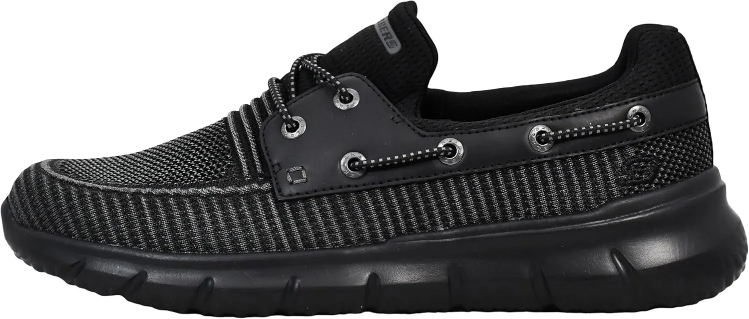 Skechers Men's Del Retto-Clean Slate Knitted Bungee Slip On