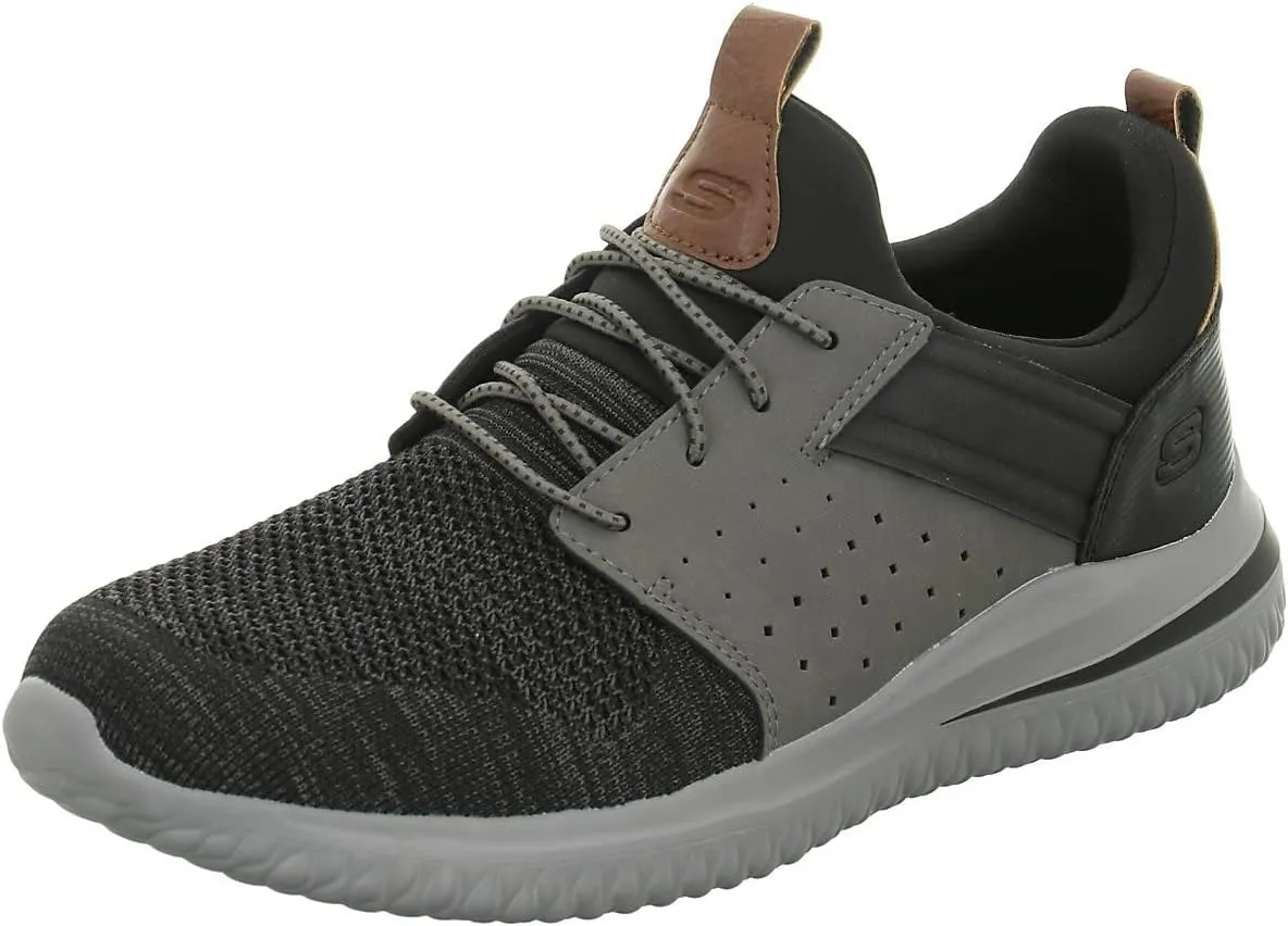 Skechers Men's Delson 3.0 - Cicada 210238 Knitted Bungee Lace Slip On