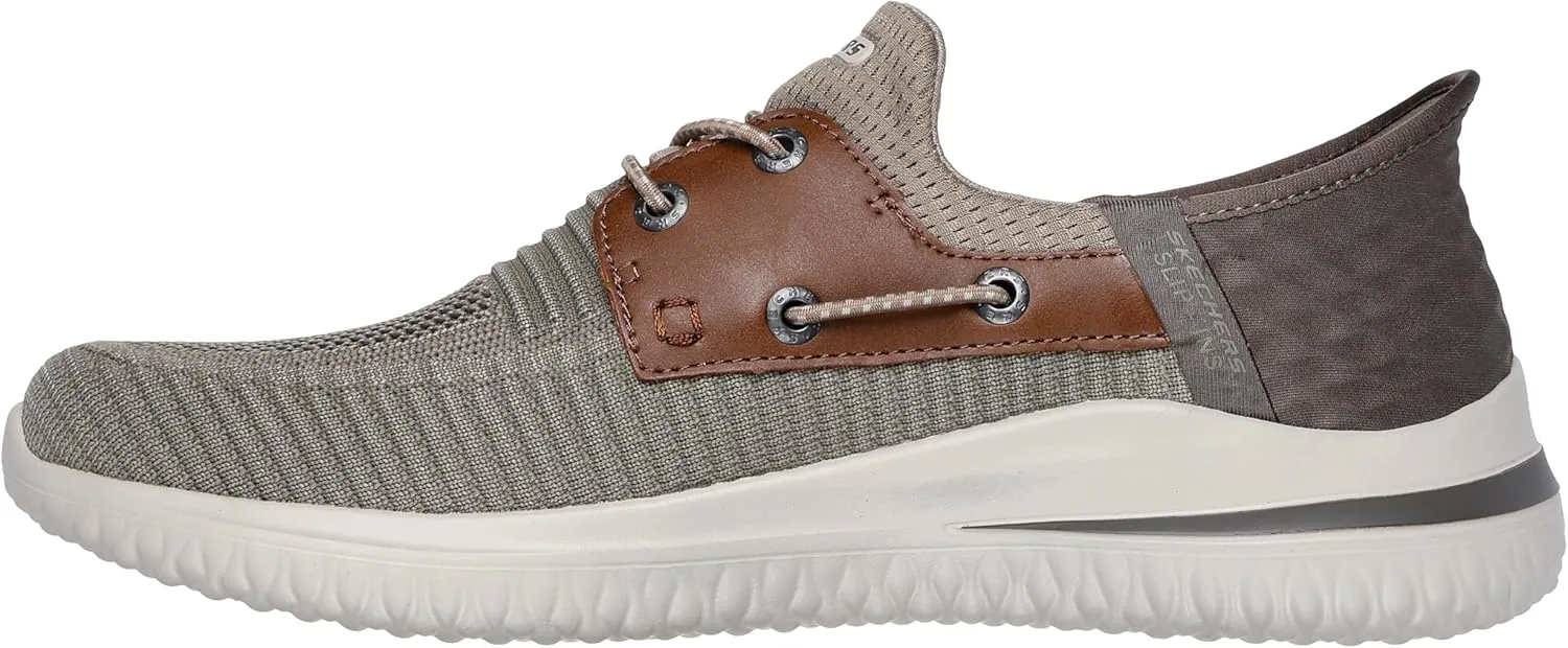 Skechers Men's Delson 3.0-Roth 210606 Low Profile Bungee Lace Slip-Ins