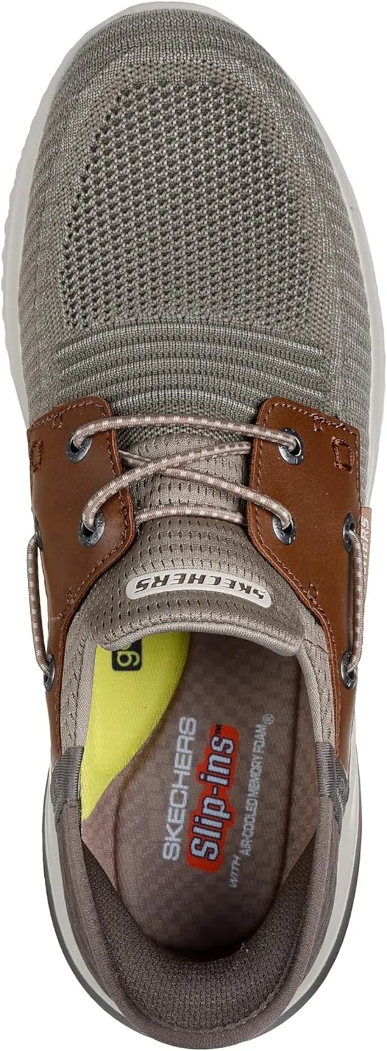 Skechers Men's Delson 3.0-Roth 210606 Low Profile Bungee Lace Slip-Ins
