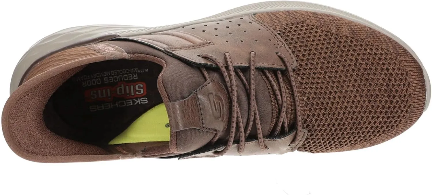 Skechers Men's Garner-Newick 210803 Low Profile Bungee Lace Slip-Ins