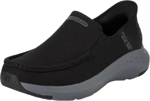 Skechers Men's Parson-Ralven 204804 Moc Toe Slip-Ins, Black, 9