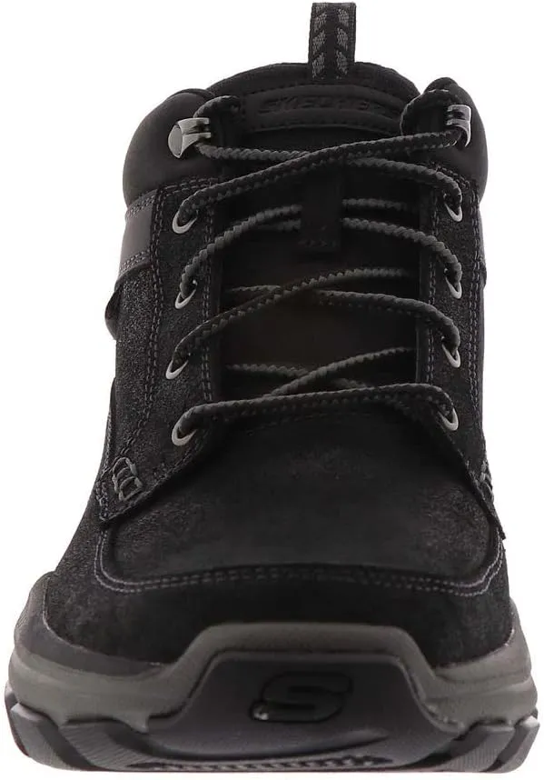 Skechers Men's Respected-Boswell 204454 Mid Top Leather Moc Toe Lace Up