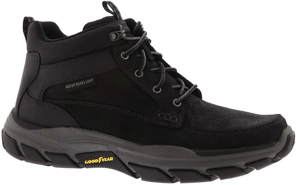 Skechers Men's Respected-Boswell 204454 Mid Top Leather Moc Toe Lace Up