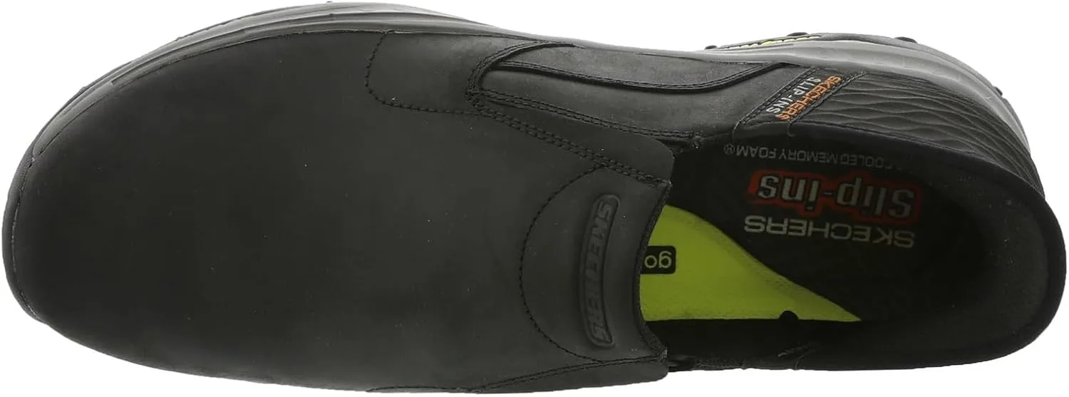Skechers USA Men's Craster-Lanigan 204847 Twin Gore Round Toe Leather Slip-Ins