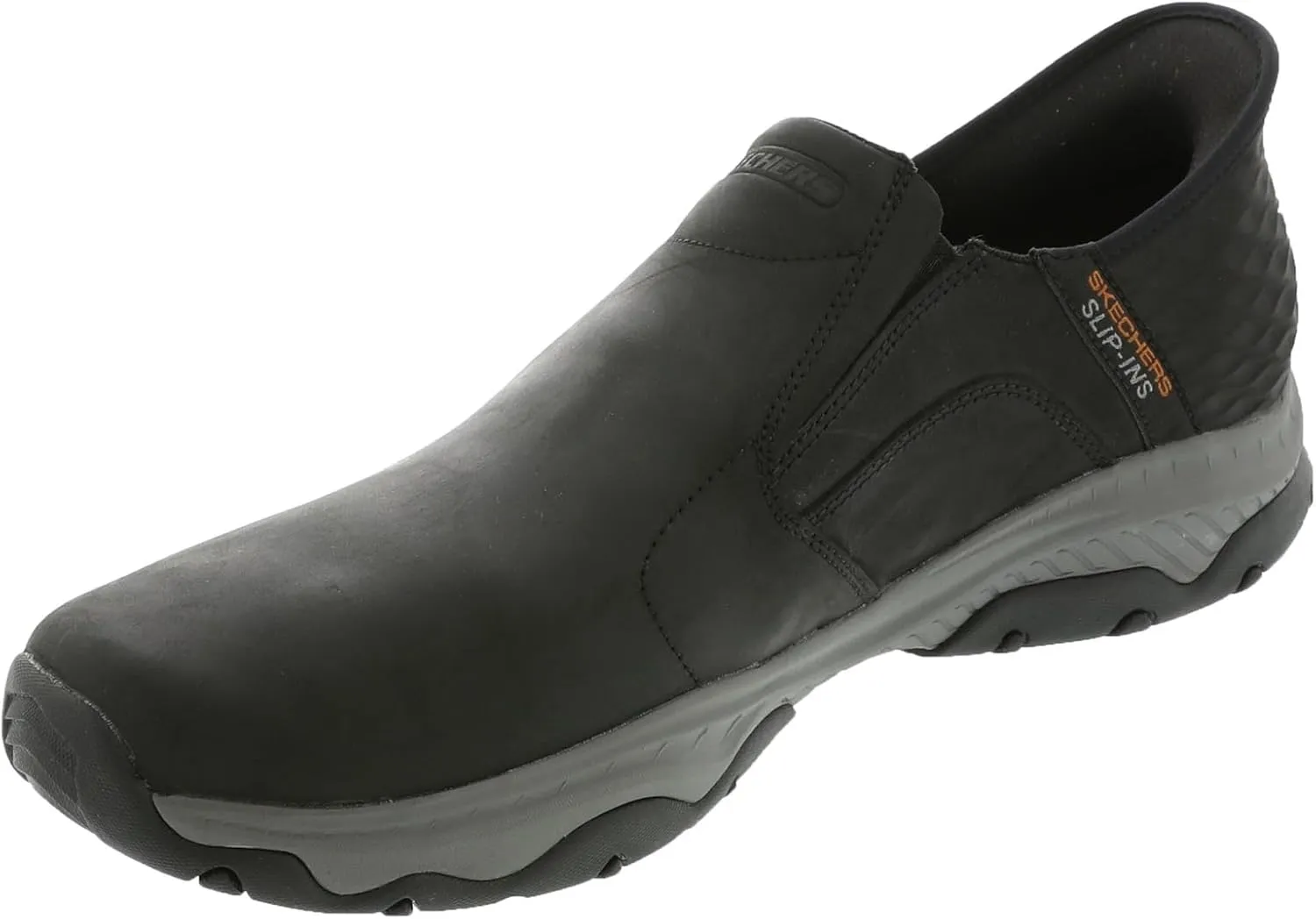 Skechers USA Men's Craster-Lanigan 204847 Twin Gore Round Toe Leather Slip-Ins