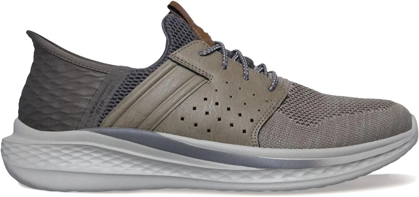 Skechers USA Men's Slade-Ocon 210811 Knitted Bungee Lace Slip-Ins