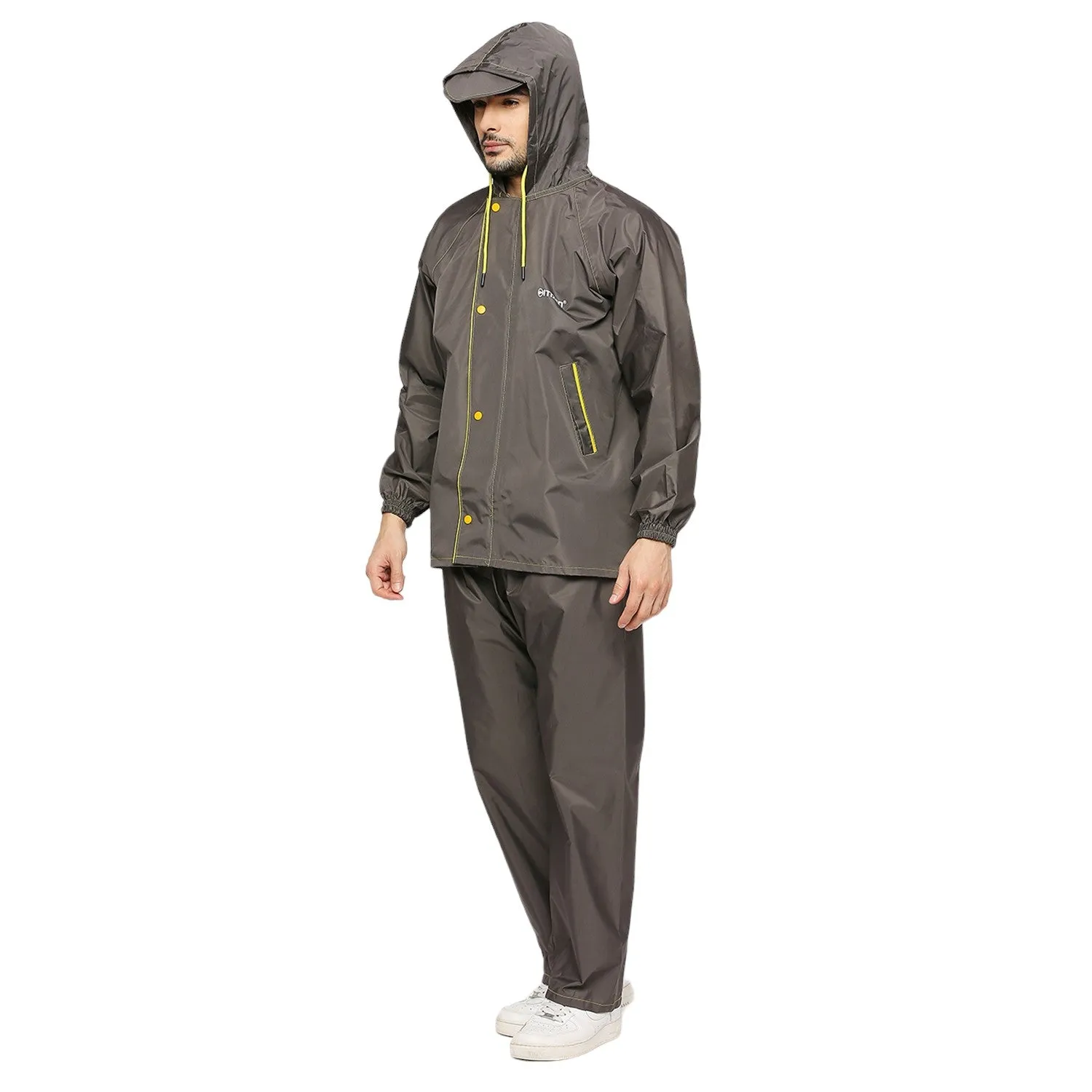 Sleek Tapping Raincoat Suit with Free-leak proof pouch