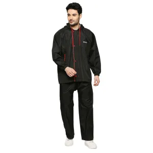 Sleek Tapping Raincoat Suit with Free-leak proof pouch