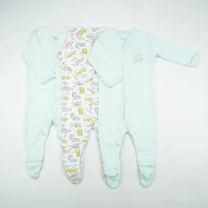 SLEEP SUIT PK3 12-18M B.BLUE DINO WORLD