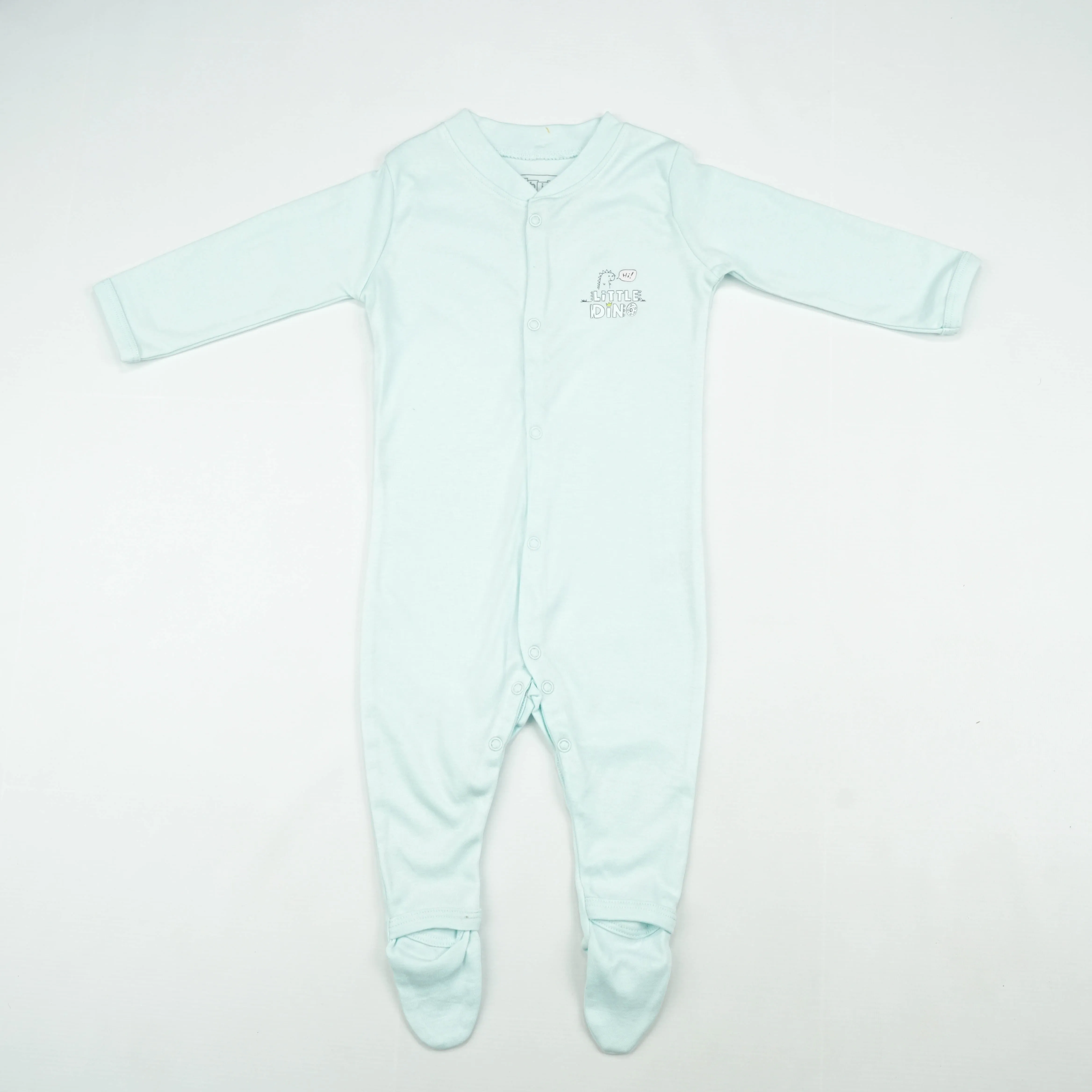 SLEEP SUIT PK3 12-18M B.BLUE DINO WORLD