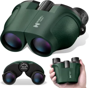 Small Compact Binoculars for Adults and Kids: 20x25 High Powered Mini Pocket for Bird Watching, Waterproof Portable Powerful, Lightweight Easy Focus for Concert, Outdoor Hiking