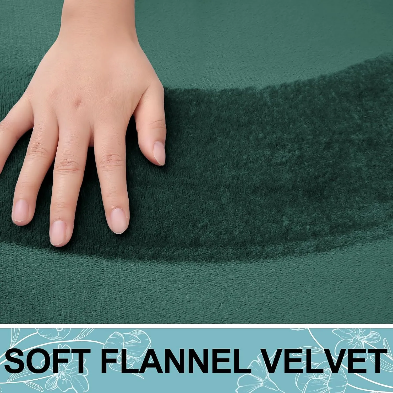 Smiry Memory Foam Toilet Rugs U-Shaped 24x20, Extra Soft Absorbent Non-Slip Contour Bathroom Rugs, Machine Washable Bath Mats for Toilet, Green