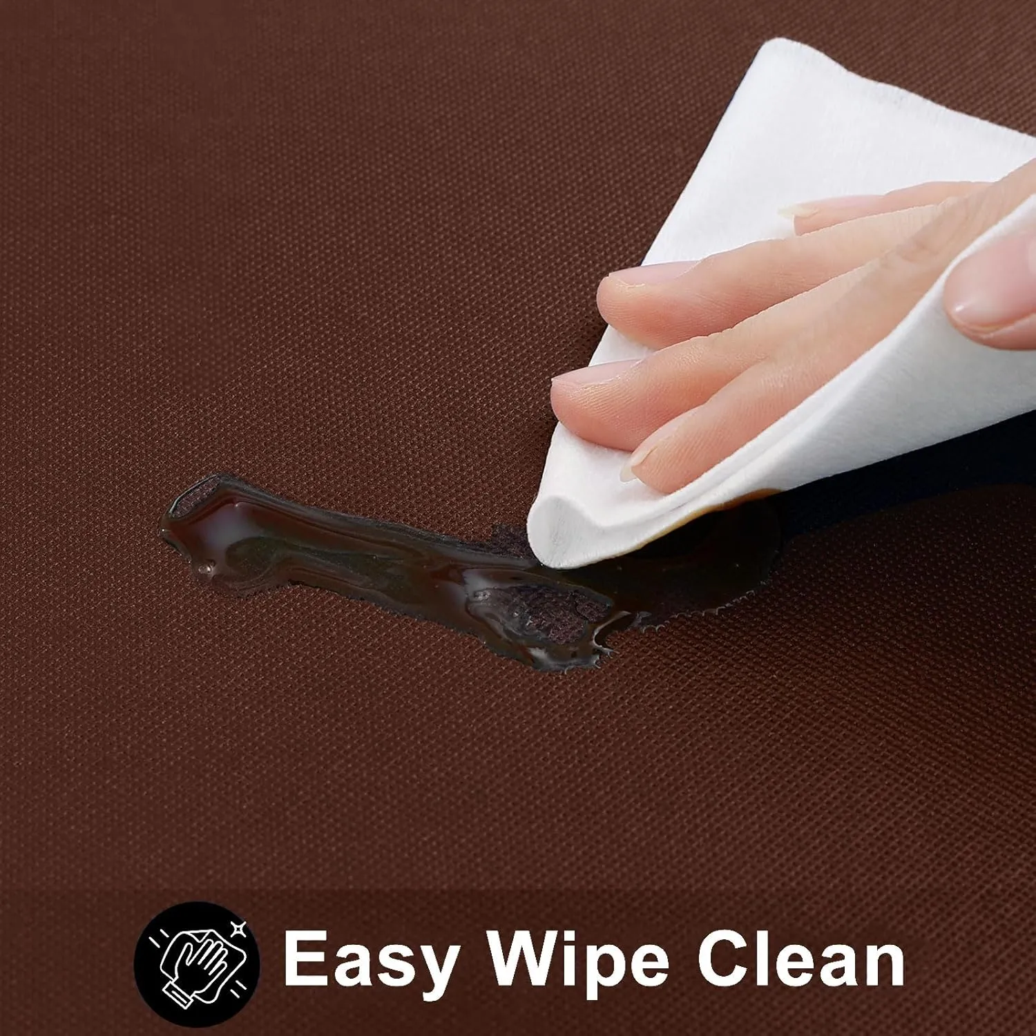 Smiry Rectangle Table Cloth 60x140 Inch, Waterproof Wipeable Vinyl Tablecloths Protector, Oil Spill Proof Plastic Table Cover for Dining, Picnic, Camping, Outdoor, Coffee