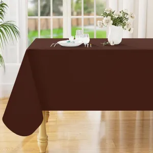 Smiry Rectangle Table Cloth 60x140 Inch, Waterproof Wipeable Vinyl Tablecloths Protector, Oil Spill Proof Plastic Table Cover for Dining, Picnic, Camping, Outdoor, Coffee