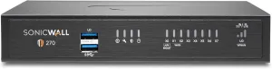 Sonicwall TZ270 Network Security Appliance (02-SSC-2821) | Next-Generation Firewall | Zero-Touch Deployment | 8X 1GbE Ports