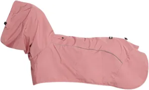 Spark Paws Dog Raincoat, Waterproof Windproof Rain Jacket, for Small Medium Large Extra Large Dogs, Reflective Breathable Full-Body Coverage Dry Suit - Sea Pink, M
