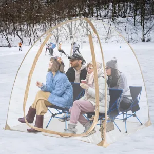 Sports Tent Clear Bubble Tent Weatherproof Pod Igloo Tent Winter Pop up Tent for Outside Soccer Tent Cold Weather Tent