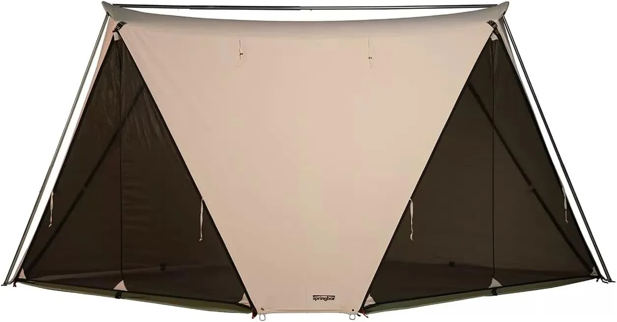 Springbar Leisure Port Canvas Canopy Shade Tent Convertible Pop-Up Shelter (Natural)