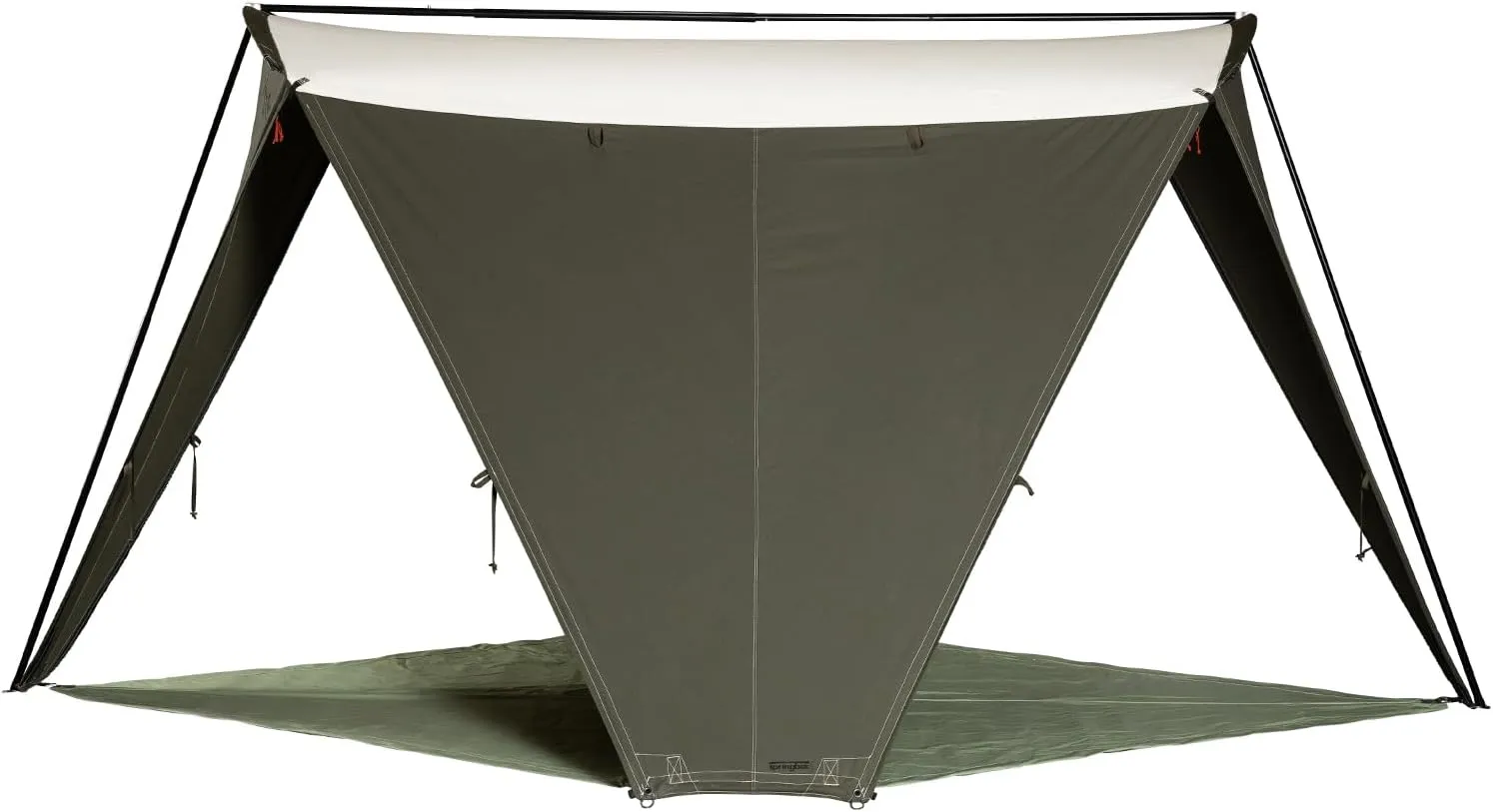 Springbar Leisure Port Canvas Canopy Shade Tent Convertible Pop-Up Shelter (OD Green)