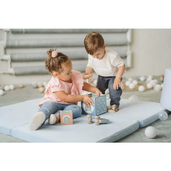 Square play mat - Light blue
